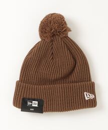NEW ERA（ニューエラ）の「NEW ERA/ニューエラ キッズ ビーニー Kid's ポンポンニット リブ ブラウン 13762862（ニットキャップ/ビーニー・キッズ）」