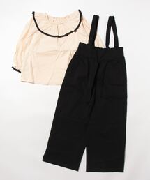 長袖トップス＆オールインワンパンツ 2点セット