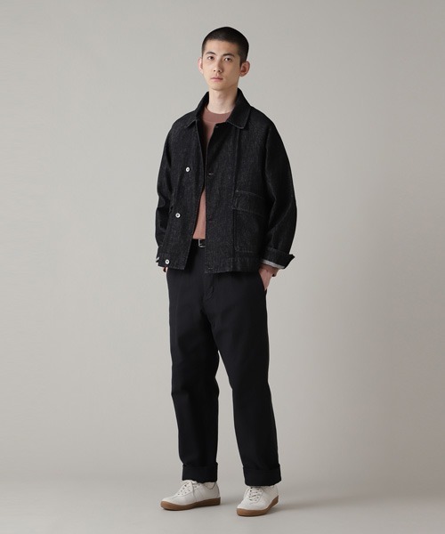 CANTON(キャントン)の「CANTON BLACK DENIM(デニムジャケット・メンズ・ブラック・38/40)」の2枚目の写真