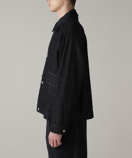 CANTON(キャントン)の「CANTON BLACK DENIM(デニムジャケット・メンズ・ブラック・38/40)」の3枚目の写真