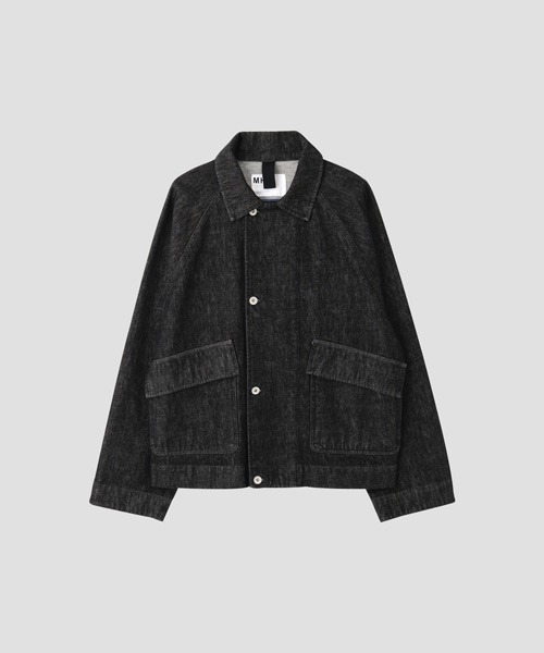CANTON(キャントン)の「CANTON BLACK DENIM(デニムジャケット・メンズ・ブラック・38/40)」の4枚目の写真