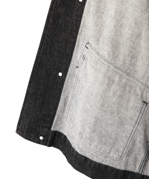 CANTON(キャントン)の「CANTON BLACK DENIM(デニムジャケット・メンズ・ブラック・38/40)」の6枚目の写真