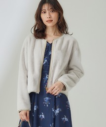 12Twelve Agenda（トゥエルブ　アジェンダ）の「【ロングセラー】エコファー×ムートンリバーシブルショートコート（ムートンコート）」