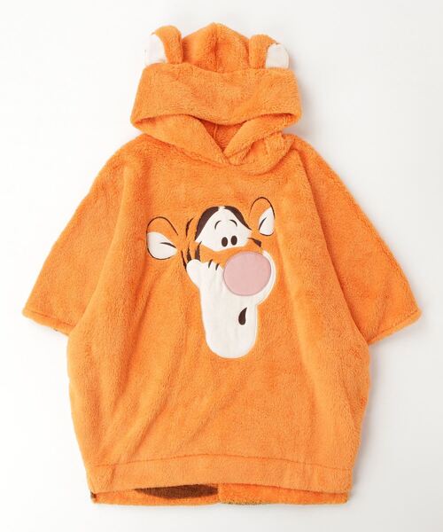 Disney(ディズニー)の「Disney(ディズニー)キャラクターフェイス刺繍 ボアフリース ポンチョパーカー/なりきり/仮装(ルームウェア/パジャマ・レディース・ブルー/ブラウン系その他/ホワイト/ホワイト系その他/パープル系その他/ライム/オレンジ/ブルー系その他/ホワイト系その他2/パープル/イエロー/ブラウン・M)」の12枚目の写真