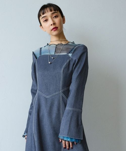 HARE（ハレ）の「カタアキデニムワンピース(HARE)（ワンピース）」 - WEAR
