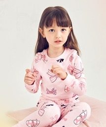 unifriend（ユニフレンド）の「(在庫なし)ピンクボーン9分丈子供パジャマ（ルームウェア/パジャマ・キッズ）」