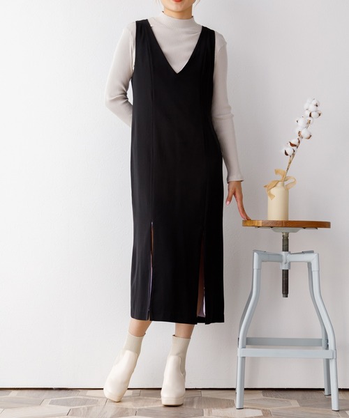 attagirl(アタガール)の「厚底リブニットソックスブーツ(ブーツ・レディース・アイボリー/ブラック・S/M/L/LL)」の22枚目の写真