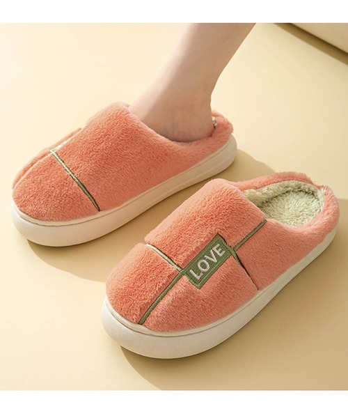 TABI PAL（タビパル）の「あったか　スリッパ（ルームシューズ/スリッパ・レディース・パープル/オレンジ/ブラウン/グリーン/ピンク/グレー/ライトピンク/ピンク系1/パープル系1/グレー系1・25cm/27cm/26cm/24cm/23cm）」の10枚目の写真