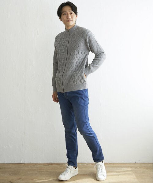 ikka(イッカ)の「ジャガードドライバーズニット(ニット/セーター・メンズ・グレー/ネイビー・S/M/L/XL)」の16枚目の写真