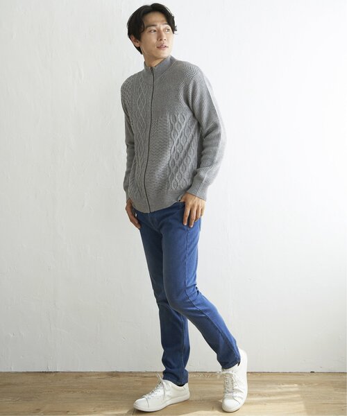 ikka(イッカ)の「ジャガードドライバーズニット(ニット/セーター・メンズ・グレー/ネイビー・S/M/L/XL)」の15枚目の写真