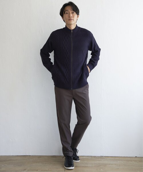 ikka(イッカ)の「ジャガードドライバーズニット(ニット/セーター・メンズ・グレー/ネイビー・S/M/L/XL)」の14枚目の写真