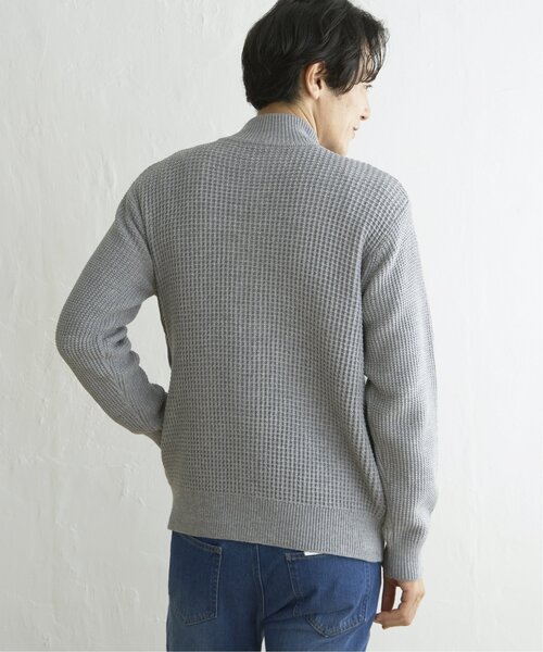 ikka(イッカ)の「ジャガードドライバーズニット(ニット/セーター・メンズ・グレー/ネイビー・S/M/L/XL)」の11枚目の写真