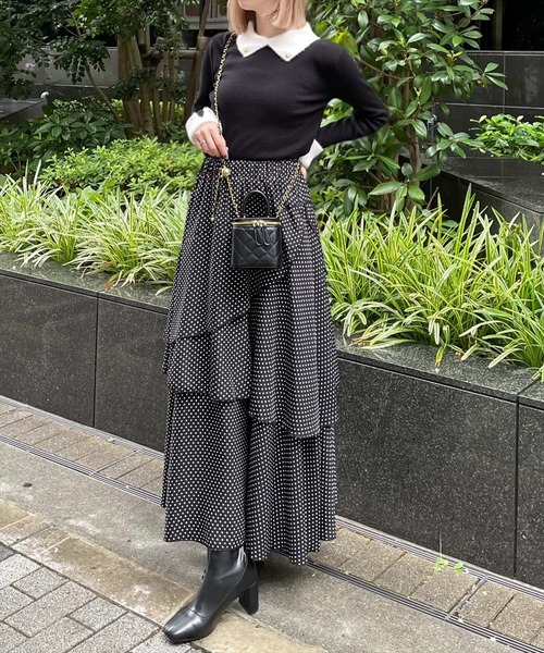 sheller   マルチフェザー　ニット グリーン フェザーモールクルーネックニット＜グリーン＞(S グリーン