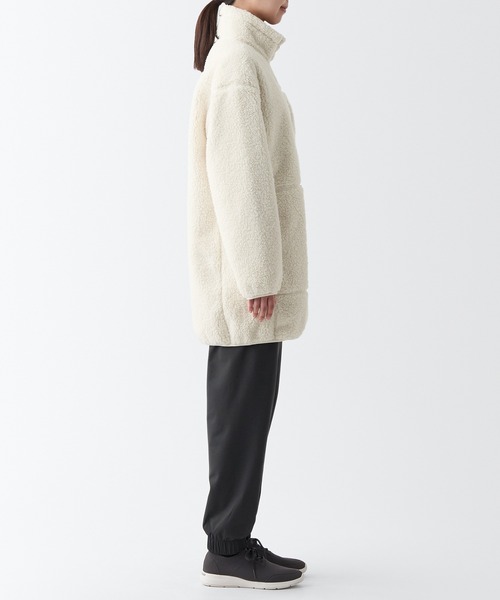 無印良品(ムジルシリョウヒン)の「〔MUJI WALKER〕防風フリースコート(その他アウター・レディース・アイボリー/ダークグレー/ブラウン系1・M/L/XL/XS/S/XXL)」の5枚目の写真