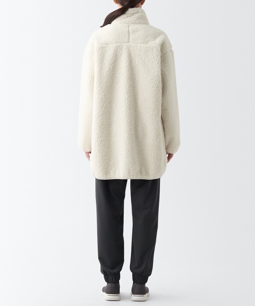 無印良品(ムジルシリョウヒン)の「〔MUJI WALKER〕防風フリースコート(その他アウター・レディース・アイボリー/ダークグレー/ブラウン系1・M/L/XL/XS/S/XXL)」の6枚目の写真