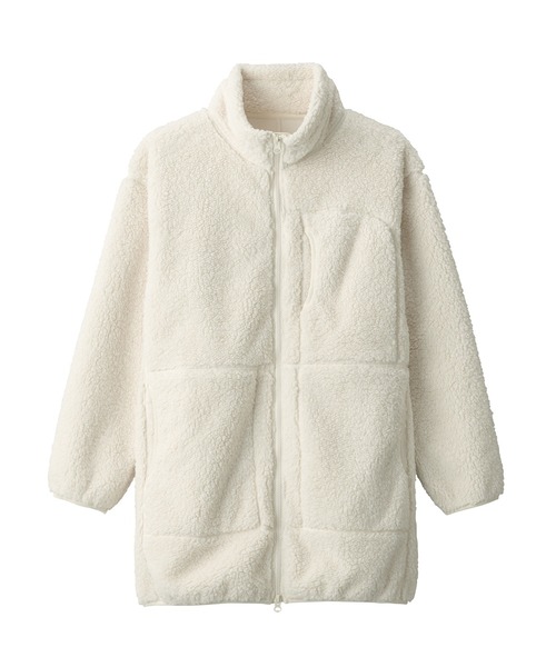 無印良品(ムジルシリョウヒン)の「〔MUJI WALKER〕防風フリースコート(その他アウター・レディース・アイボリー/ダークグレー/ブラウン系1・M/L/XL/XS/S/XXL)」の12枚目の写真