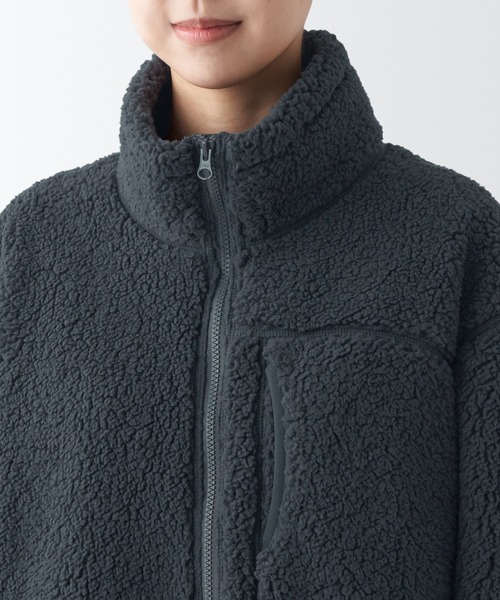 無印良品(ムジルシリョウヒン)の「〔MUJI WALKER〕防風フリースコート(その他アウター・レディース・アイボリー/ダークグレー/ブラウン系1・M/L/XL/XS/S/XXL)」の17枚目の写真