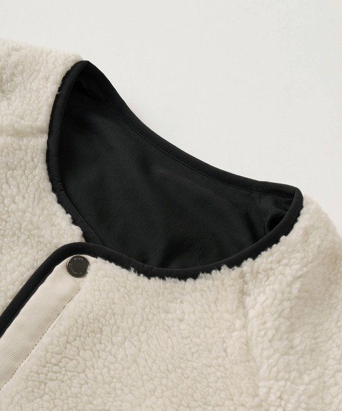 Columbia（コロンビア）の「【Columbia/コロンビア】ワンポイント刺繍デザイン リバーシブル シアトルⅡジャケット/ボアフリースジャケット/アウトドア/AE5693（ブルゾン・メンズ・ベージュ/ブラック/ホワイト×ブラック・L/M/S/XL）」の19枚目の写真