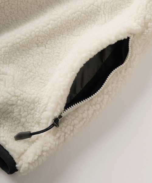 Columbia（コロンビア）の「【Columbia/コロンビア】ワンポイント刺繍デザイン リバーシブル シアトルⅡジャケット/ボアフリースジャケット/アウトドア/AE5693（ブルゾン・メンズ・ベージュ/ブラック/ホワイト×ブラック・L/M/S/XL）」の22枚目の写真