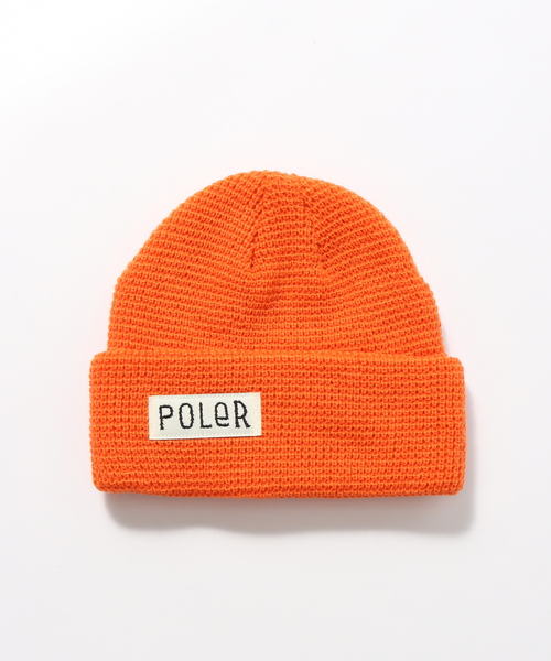 POLeR（ポーラー）の「【POLeR / ポーラー】 US POLeR WORKERMAN ビーニー（ニットキャップ/ビーニー・メンズ・ブラック/オレンジ/カーキ/ブラウン・FREE）」の4枚目の写真