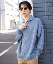 片畦編み　ドライバーズニット