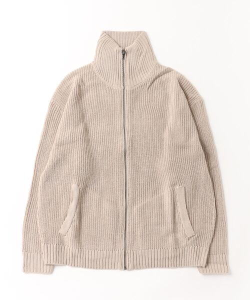 En serio TOKYO（エンソリオトーキョー）の「片畦編み　ドライバーズニット（ニット/セーター・メンズ・ベージュ/ブラック/オリーブ/サックスブルー・M/L）」の15枚目の写真