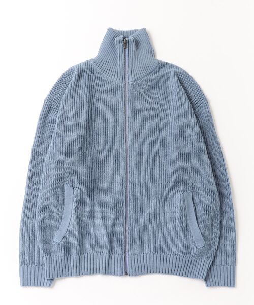 En serio TOKYO（エンソリオトーキョー）の「片畦編み　ドライバーズニット（ニット/セーター・メンズ・ベージュ/ブラック/オリーブ/サックスブルー・M/L）」の17枚目の写真