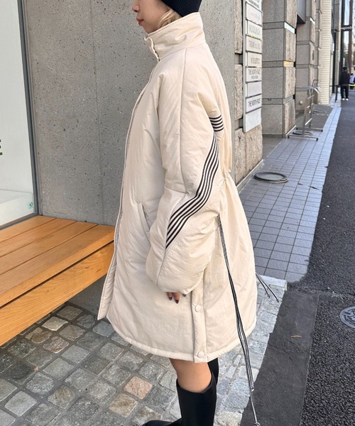 CIAOPANIC（チャオパニック）の「バックライン中綿モッズコート（ダウンジャケット/コート・レディース・ブラック/ホワイト・FREE）」の12枚目の写真