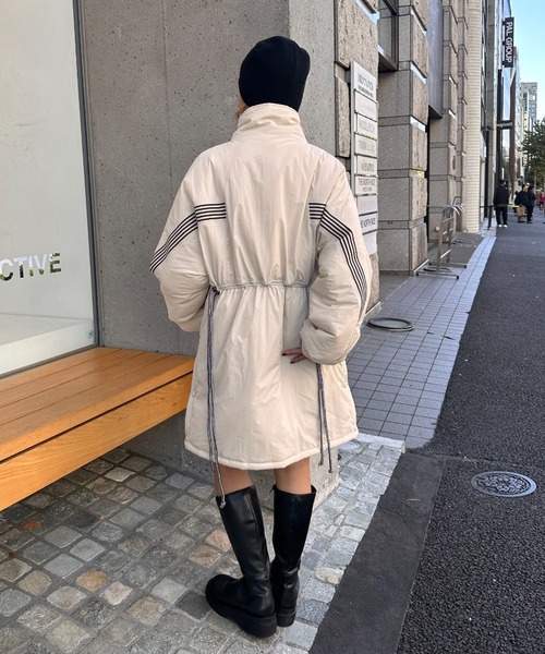 CIAOPANIC（チャオパニック）の「バックライン中綿モッズコート（ダウンジャケット/コート・レディース・ブラック/ホワイト・FREE）」の10枚目の写真