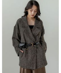 Re:EDIT（リエディ）の「ヘリンボーンダブルジャケットコート（チェスターコート）」