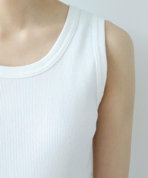 PAR ICI（パーリッシィ）の「リサイクルコットンテレコ タンクトップ（タンクトップ・レディース・その他/アイボリー/ホワイト・FREE）」の18枚目の写真