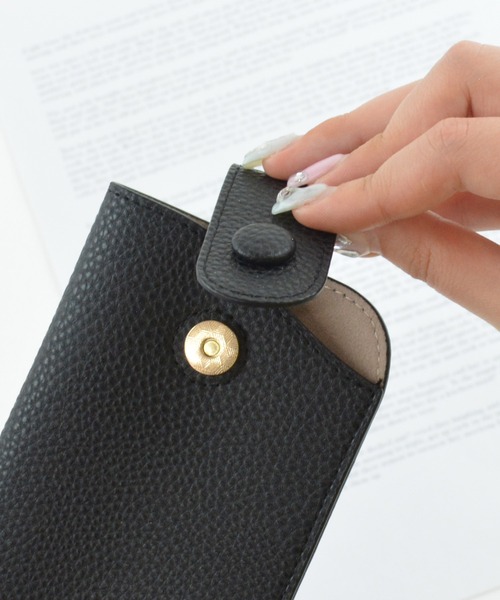 ALTROSE（アルトローズ）の「めがねケース メガネケース 眼鏡 サングラス ポーチ ストラップ付（メガネ・レディース・ブラウン/ブラック/グレー/ブルー・FREE）」の10枚目の写真