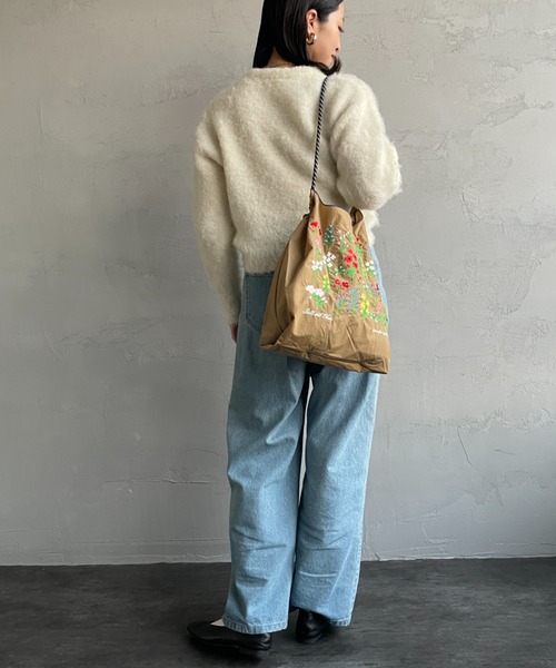 Ball & Chain デニムプリントトートバッグ Mサイズ　表参道限定　新品 ボールアンドチェーン デニムプリントトートバッグ 表参道限定