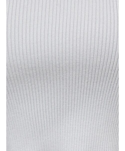 EMODA(エモダ)の「レイヤードストラップスキンニット(ニット/セーター・レディース・ホワイト/ブラック/グレー/ライム・FREE)」の7枚目の写真