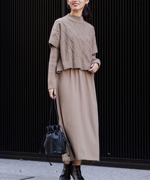 Chez toi（シェトワ）の「巾着2WAYショルダーバッグ（ショルダーバッグ・レディース・イエロー/モカ/シルバー/ブラック/オフホワイト/アイボリー・FREE）」の19枚目の写真