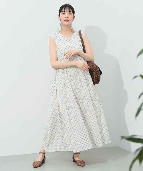 BEAMS HEART / ギャザー ティアード ワンピース（ワンピース）｜BEAMS HEART（ビームスハート） 7,590円