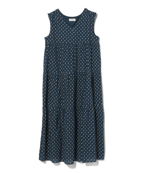 BEAMS HEART(ビームスハート)の「BEAMS HEART / ギャザー ティアード ワンピース(ワンピース・レディース・パープル/ネイビー/ホワイト系その他5・FREE)」の20枚目の写真