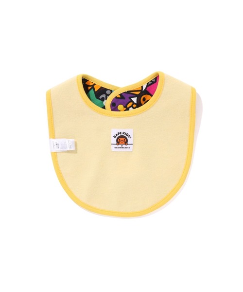 A BATHING APE(アベイシングエイプ)の「ALL BABYILO STA REVERSIBLE BIBB(スタイ/よだれかけ・キッズ・イエロー/ブルー・FREE)」の4枚目の写真