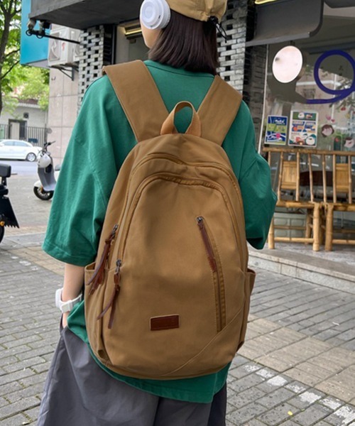 Miniministore(ミニミニストア)の「リュックサック ユニセックス 大容量A4(バックパック/リュック・レディース・ベージュ/ホワイト/ブラウン/ブラック/グリーン・FREE)」の6枚目の写真