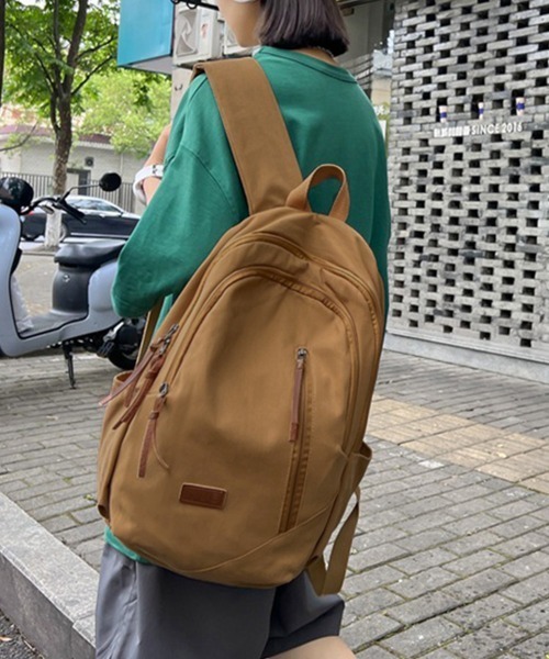 Miniministore(ミニミニストア)の「リュックサック ユニセックス 大容量A4(バックパック/リュック・レディース・ベージュ/ホワイト/ブラウン/ブラック/グリーン・FREE)」の7枚目の写真
