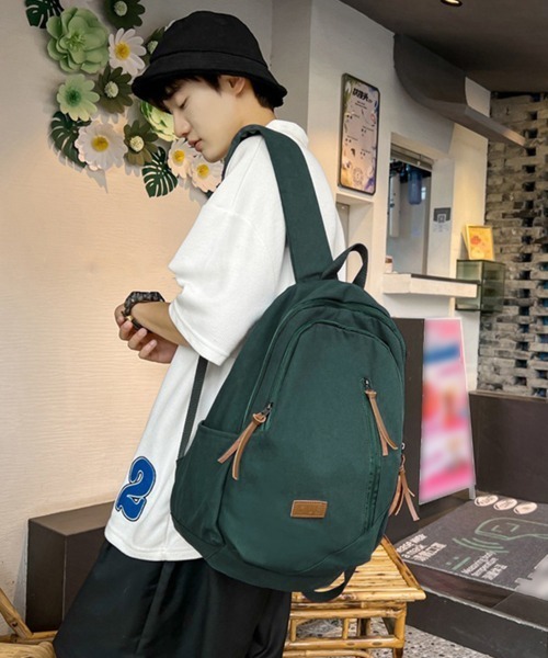 Miniministore(ミニミニストア)の「リュックサック ユニセックス 大容量A4(バックパック/リュック・レディース・ベージュ/ホワイト/ブラウン/ブラック/グリーン・FREE)」の8枚目の写真