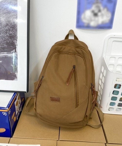 Miniministore(ミニミニストア)の「リュックサック ユニセックス 大容量A4(バックパック/リュック・レディース・ベージュ/ホワイト/ブラウン/ブラック/グリーン・FREE)」の16枚目の写真