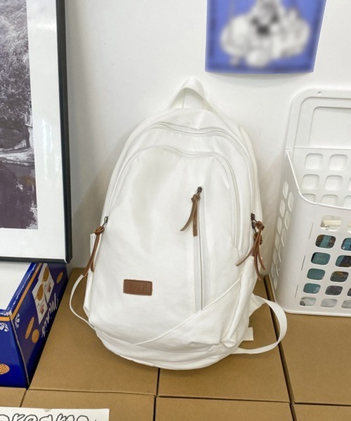 Miniministore(ミニミニストア)の「リュックサック ユニセックス 大容量A4(バックパック/リュック・レディース・ベージュ/ホワイト/ブラウン/ブラック/グリーン・FREE)」の17枚目の写真