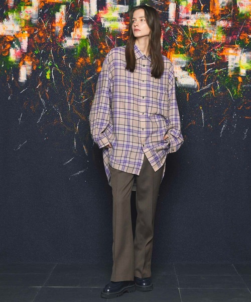 MAISON SPECIAL(メゾンスペシャル)の「《UNISEX》【LIMITED EDITION】Prime-Over Shirt Coat/プライムオーバーシャツコート【MAISON SPECIAL/メゾンスペシャル】(シャツ/ブラウス・メンズ・ダークブラック/グレー/ダークグリーン/ブルー/ホワイト/ライトグレー/ブラウン/グリーン/アイボリー/ブラック/ベージュ/パープル/オレンジ・1/2)」の17枚目の写真