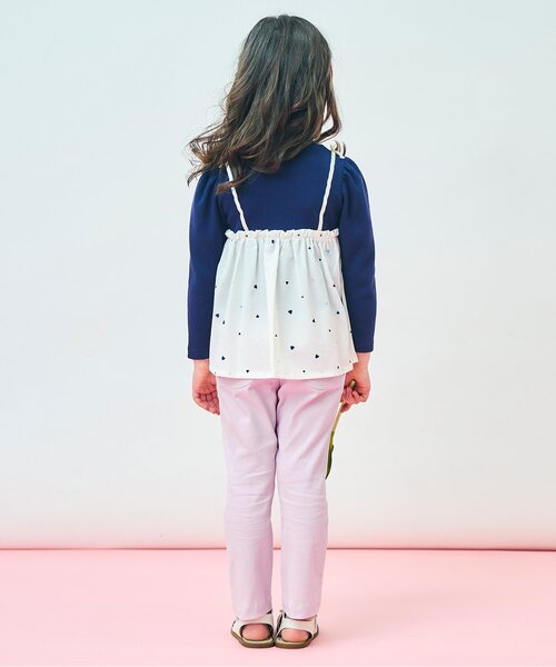 apres les cours（アプレレクール）の「チューリップポケットきゅんパンツ（その他パンツ・キッズ・アイボリー/ベージュ/インディゴブルー/ピンク/イエロー/グリーン・120/110/80/100/140/130/90）」の9枚目の写真