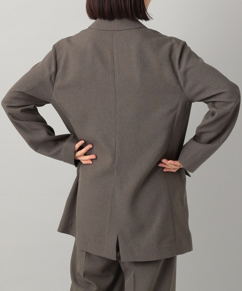 A part by（アパートバイ）の「【セットアップ対応】リネンライクジャケット（テーラードジャケット・レディース・チャコールグレー/ブラック/ライトベージュ・FREE）」の15枚目の写真