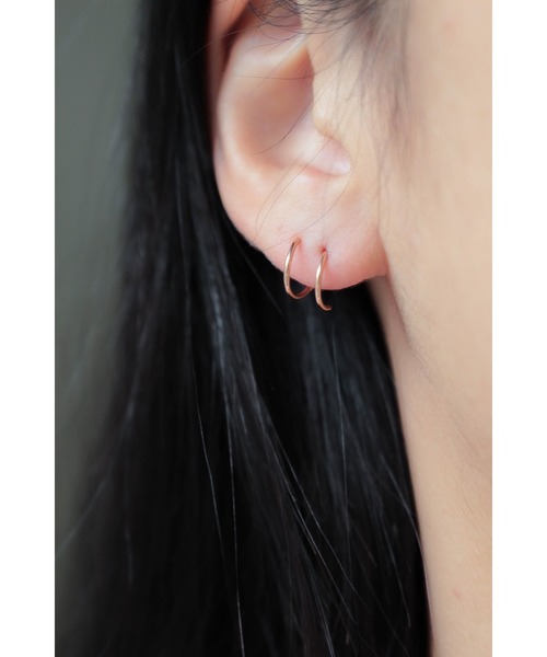 ebine（エビネ）の「Screw Mini Pierce（ピアス（両耳用）・レディース・ゴールド/ピンクゴールド/シルバー・FREE）」の19枚目の写真