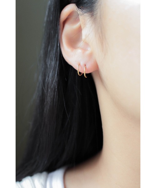 ebine（エビネ）の「Screw Mini Pierce（ピアス（両耳用）・レディース・ゴールド/ピンクゴールド/シルバー・FREE）」の14枚目の写真