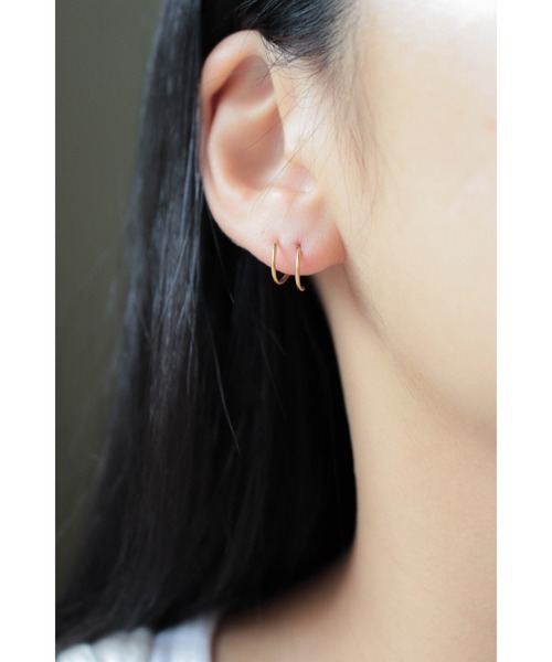 ebine（エビネ）の「Screw Mini Pierce（ピアス（両耳用）・レディース・ゴールド/ピンクゴールド/シルバー・FREE）」の8枚目の写真