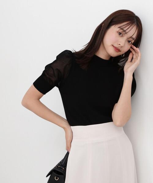 PROPORTION BODY DRESSING（プロポーションボディドレッシング）の「＜Ｅ＞パフスリーブ総針ニット / 1214175302（ニット/セーター・レディース・イエロー/ホワイト系その他/ピンク/ブラック・FREE）」の6枚目の写真